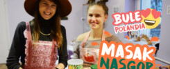 Bule Cantik Polandia Masak Nasi Goreng