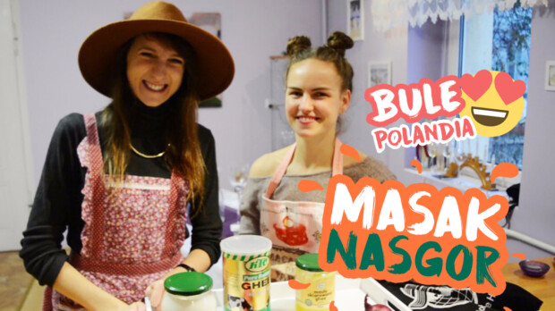 Bule Cantik Polandia Masak Nasi Goreng